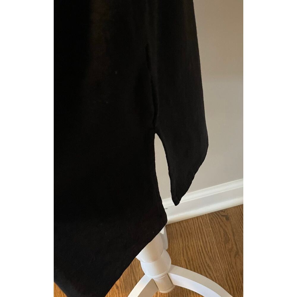 Coolibar UPF 50+ Sun Protection Bamboo Cotton Dress Sz L Lace Up Front Black - Picture 6 of 12